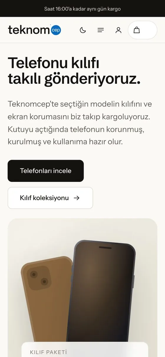 Teknomcep, mobil görünüm